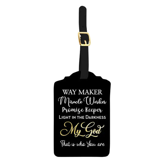 Vegan Leather Statement Luggage Tag Set | Way Maker
