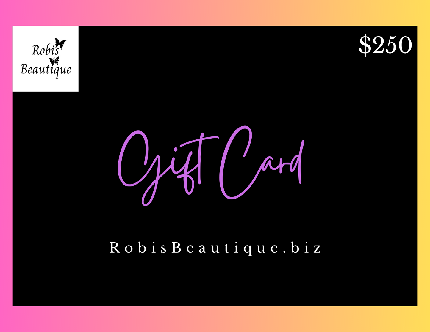 Beautique Gift Card