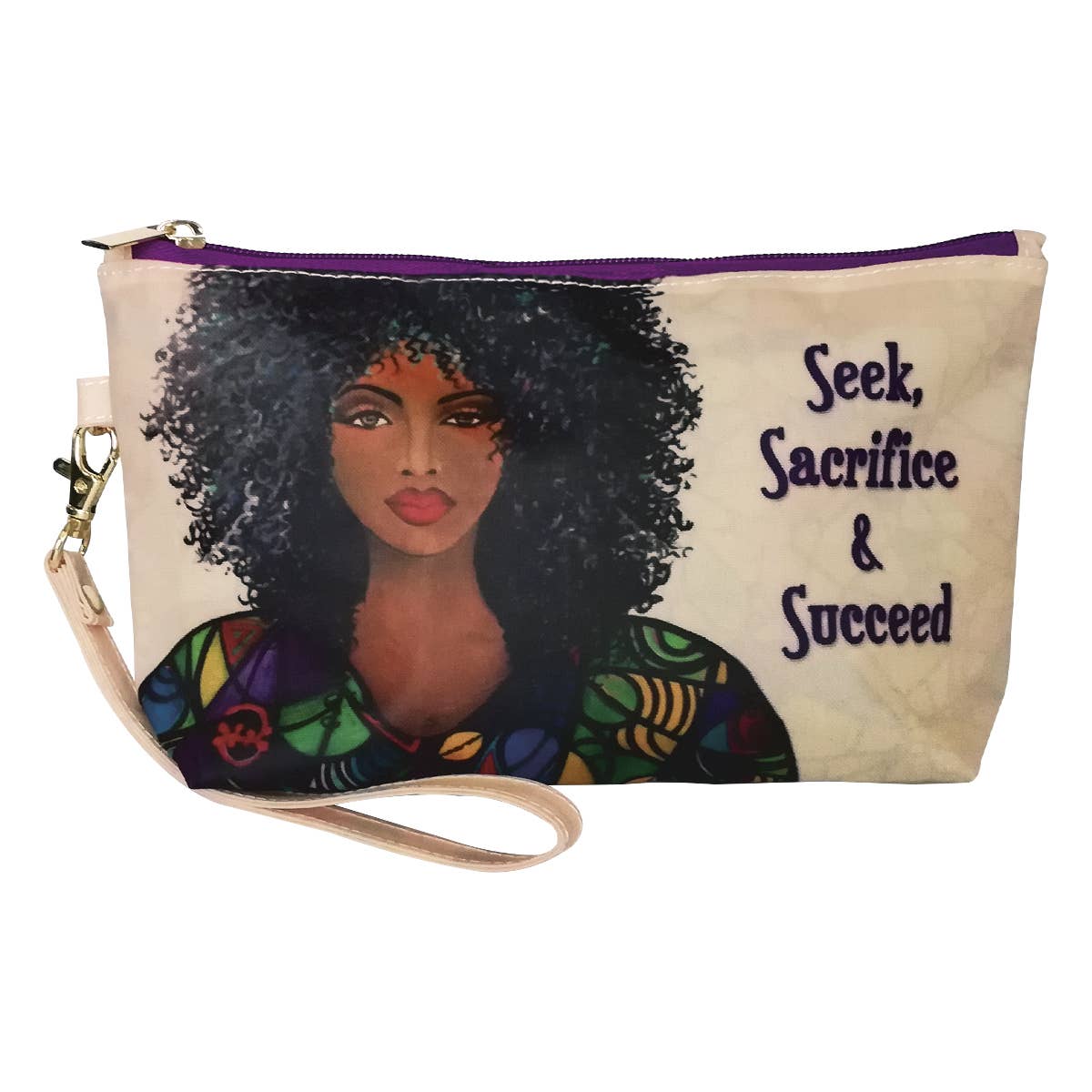 Statement Makeup Pouch | Seek, Sacrifice & Succeed