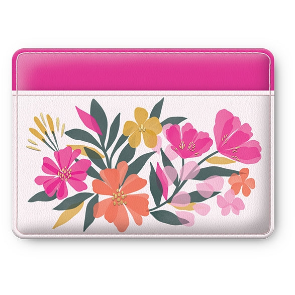 Garden Graphic Vegan Leather Card Wallet