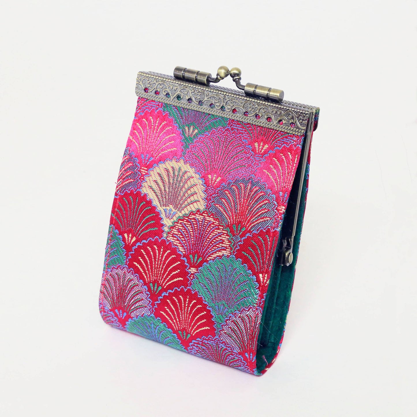 Vintage Style RFID Card Holder | Seashell Pattern