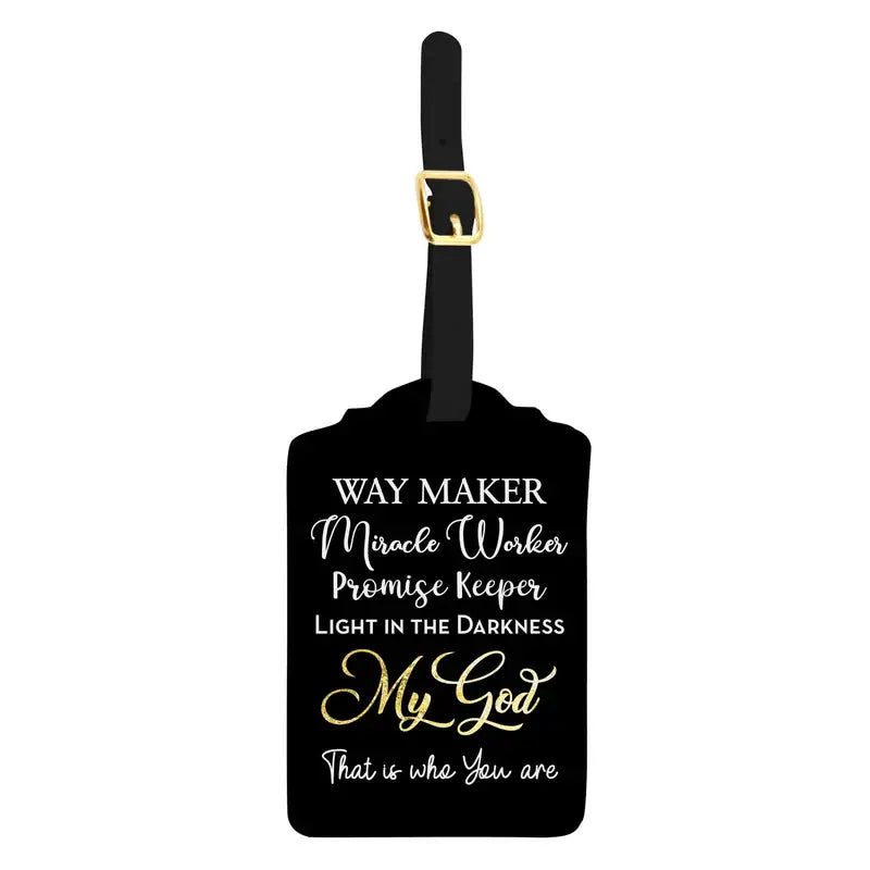 Vegan Leather Statement Luggage Tag Set | Way Maker