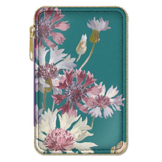 Compact Travel Sewing Kit | Emerald Wildflowers