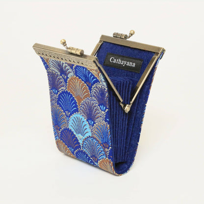 Vintage Style RFID Card Holder | Seashell Pattern