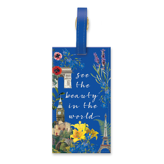 Vegan Leather Luggage Tag | European Globetrotter