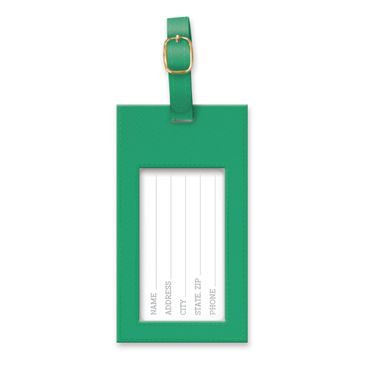 Vegan Leather Luggage Tag | Tropical Globetrotter
