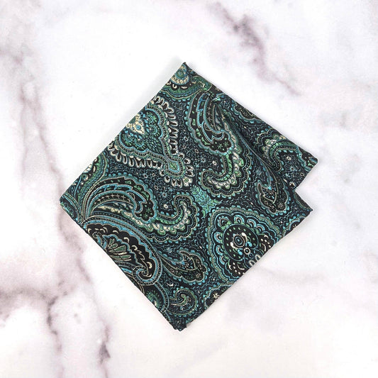 Brocade Pocket Square | Paisley Pattern