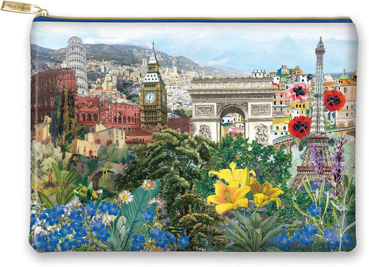 Large Graphic Euro Accessory Pouch