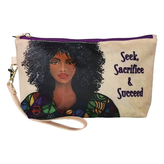 Statement Makeup Pouch | Seek, Sacrifice & Succeed