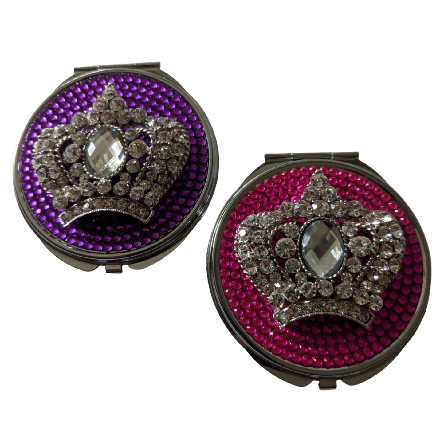 handmade compact makeup mirror | Crown Jewels