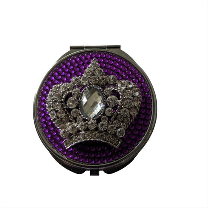 handmade compact makeup mirror | Crown Jewels
