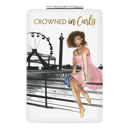 Statement Compact Mirror | Crowned in Curls