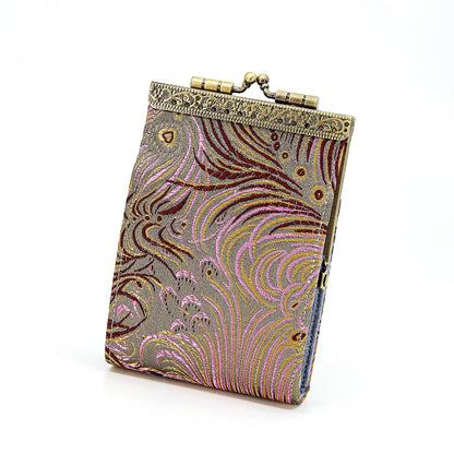 Vintage Style RFID Card Holder | Peacock Pattern
