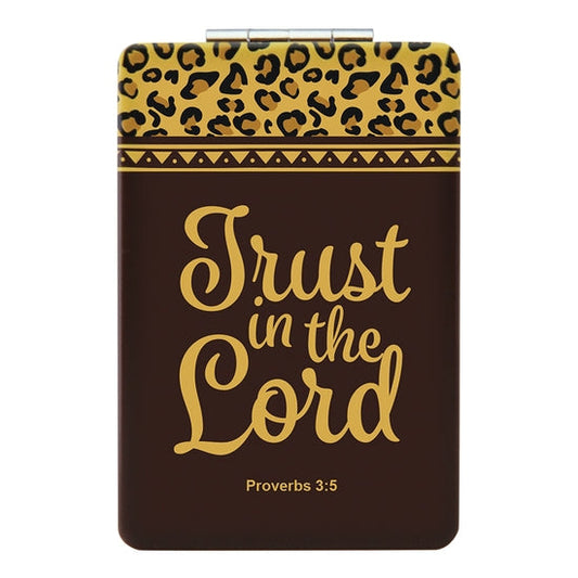 Statement Compact Mirror | Trust in the Lord