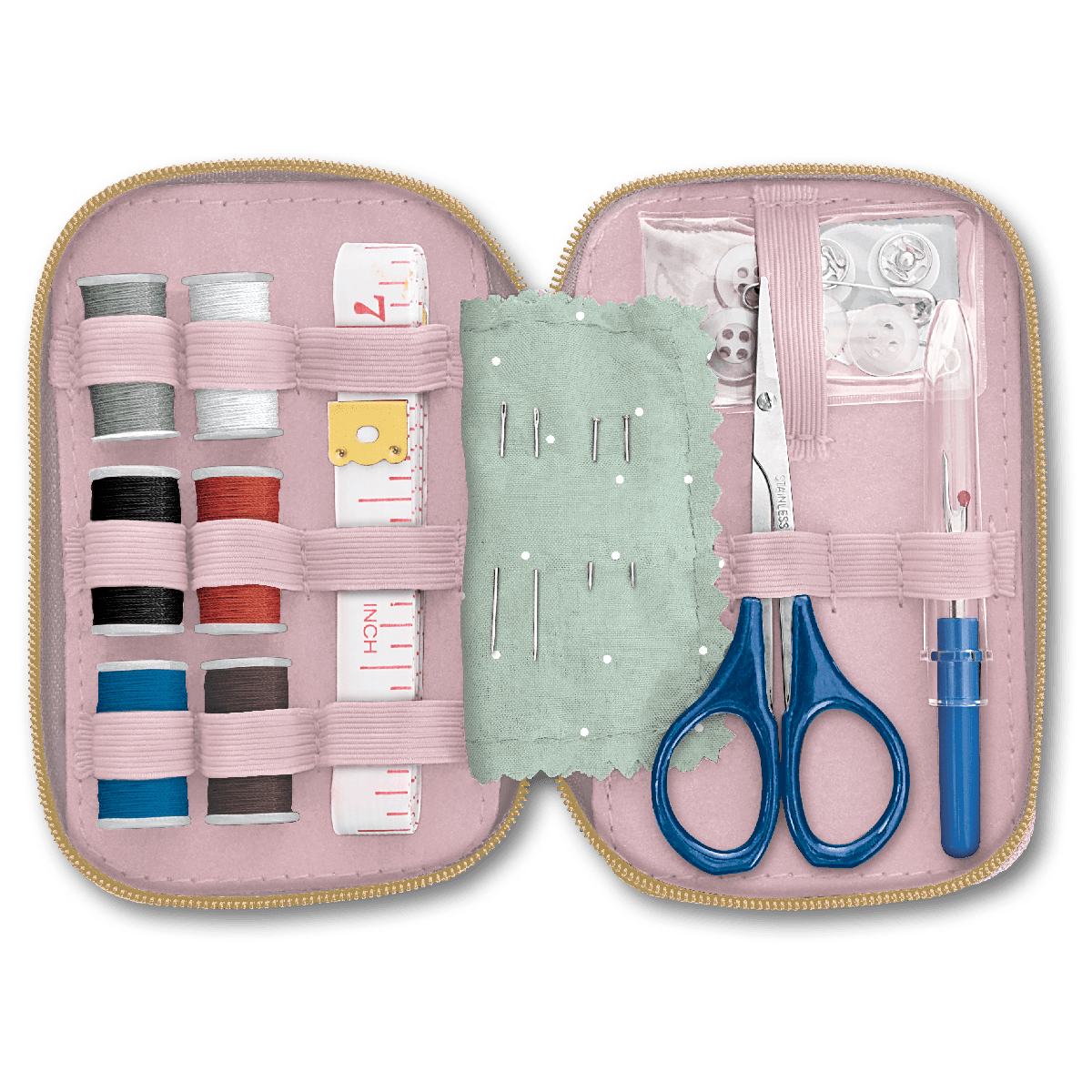 Compact Travel Sewing Kit | Quilted