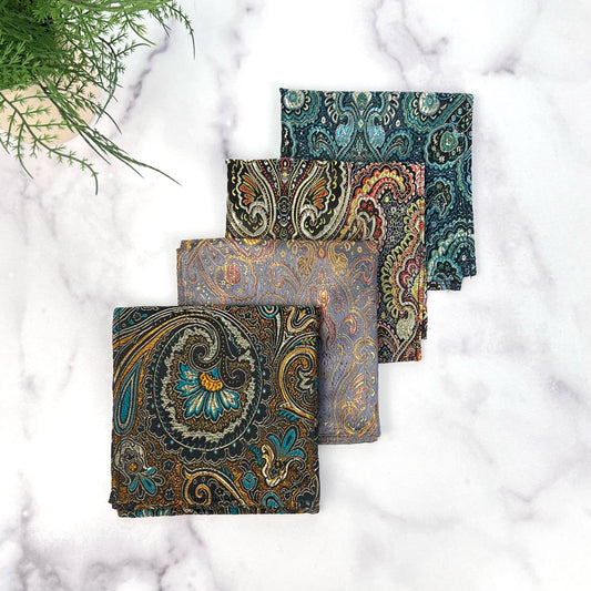 Brocade Pocket Square | Paisley Pattern