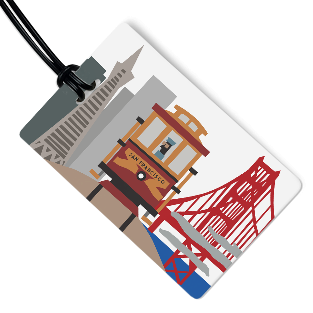 Travel Inspired Luggage Tag | San Francisco