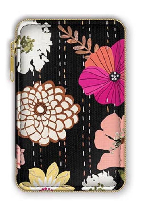 Compact Travel Sewing Kit | Black Patchwork