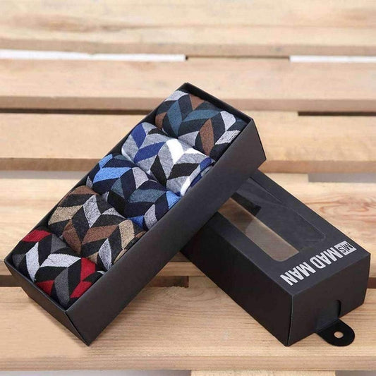 Men Crew Socks | Herringbone