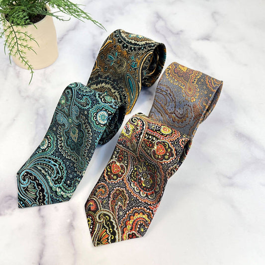 Brocade Necktie | Paisley Pattern